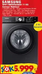 SAMSUNG WW11BBA046ABAH 11 KG ÇAMAŞIR MAKİNESİ